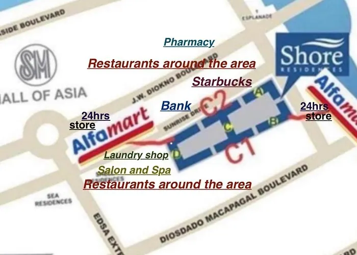 Apartment Shore Residences Walking Distance To Mall Of And Near Airport *